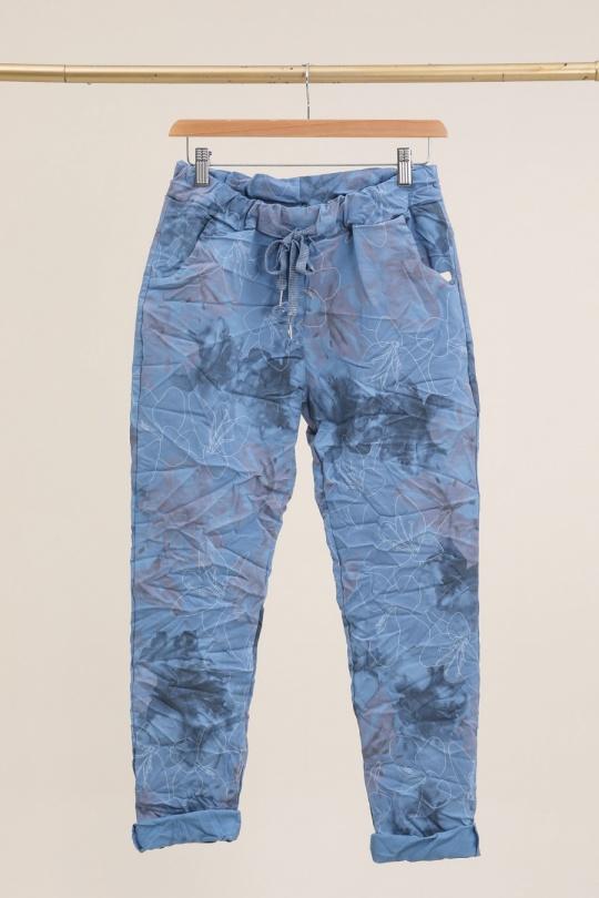 Trousers Women Jean blue CHANA MOD PT285 Efashion Paris