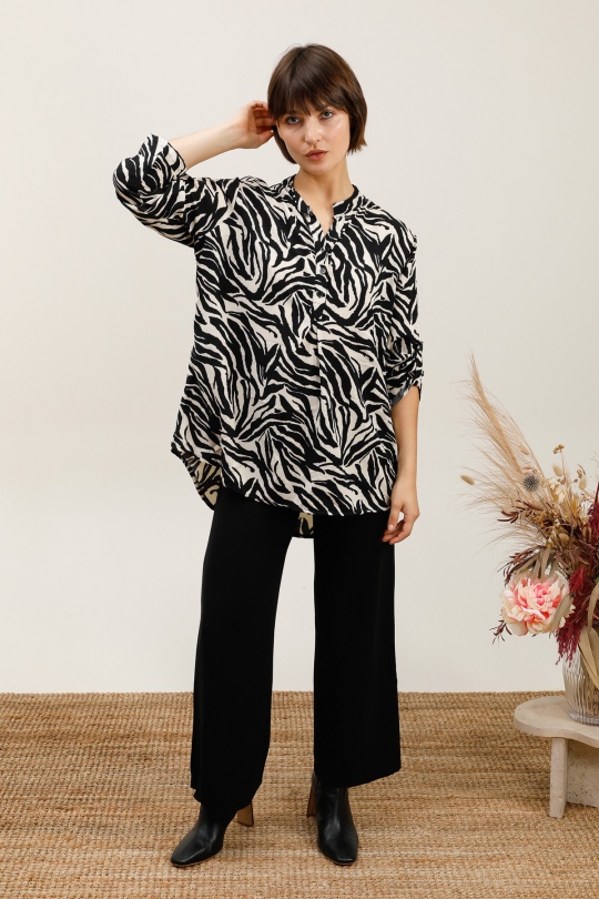 Tuniques Femme Noir CHANA MOD CH309 Efashion Paris