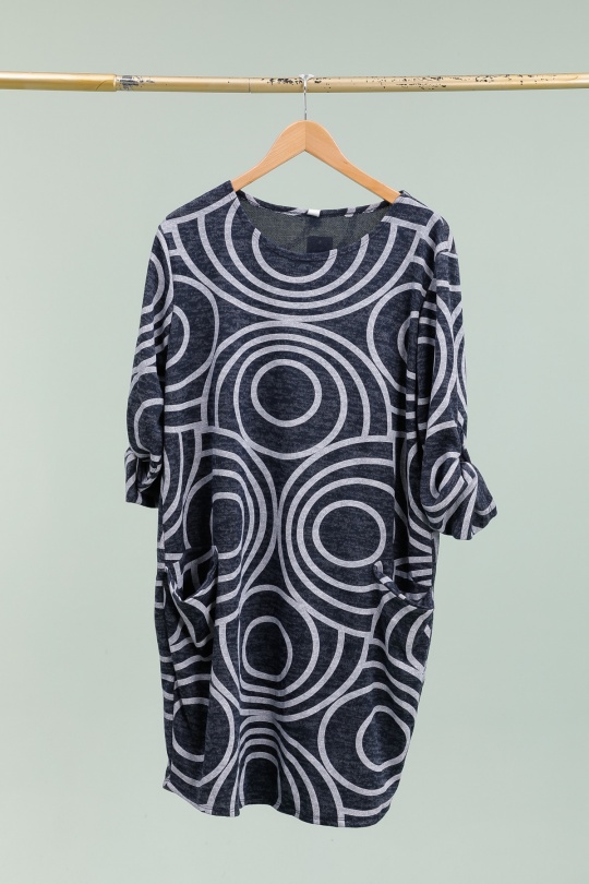 Vestidos cortos Mujer Marine blue CHANA MOD TU8388 Efashion Paris