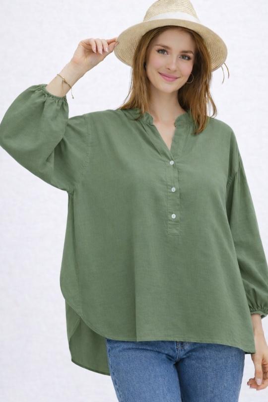 Camicette Donna Green CHANA MOD CH353 Efashion Paris