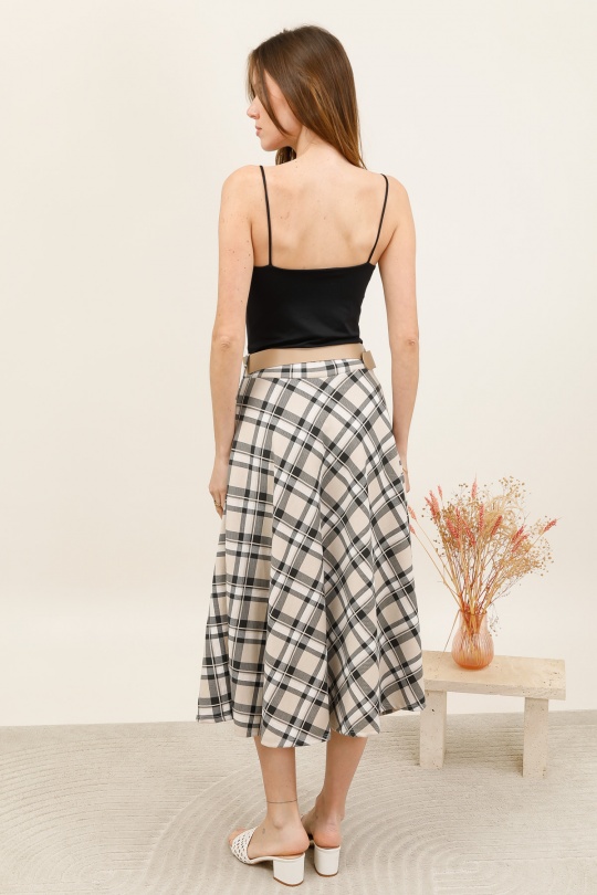 Gonne Donna Beige CHANA MOD J70 Efashion Paris