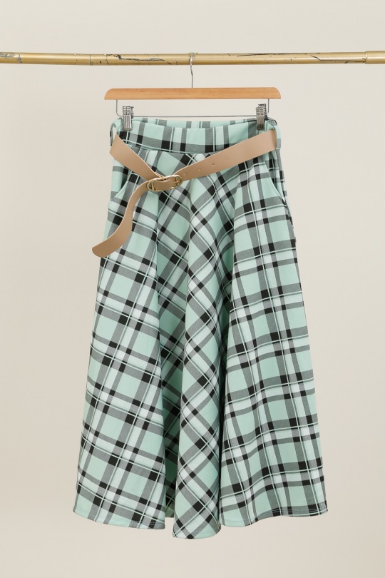 Gonne Donna Beige CHANA MOD J70 Efashion Paris