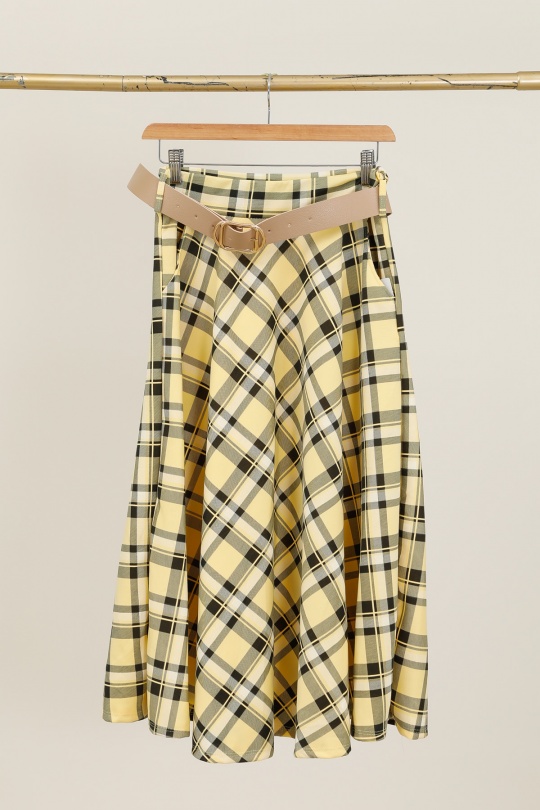 Gonne Donna Beige CHANA MOD J70 Efashion Paris