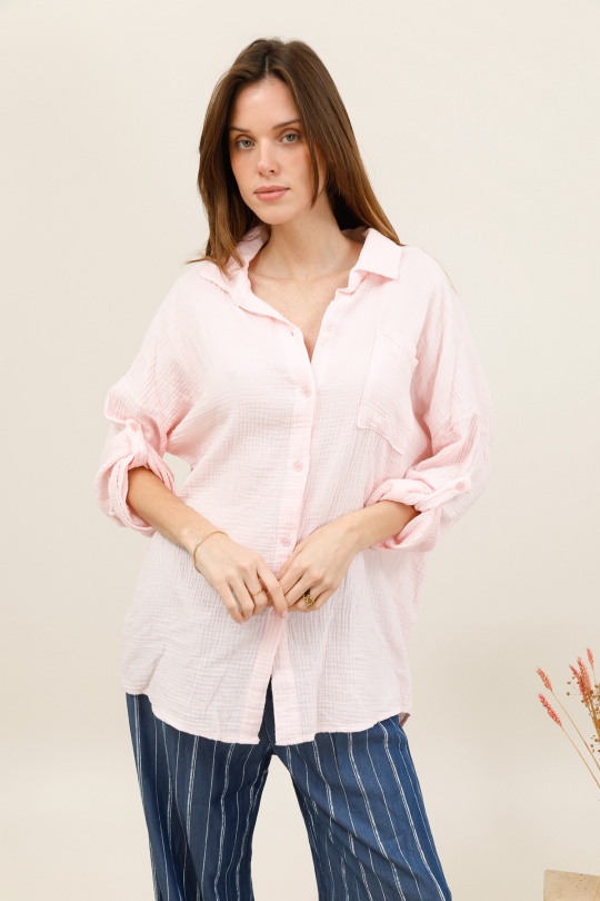 Camicie Donna Pink CHANA MOD CH359 Efashion Paris