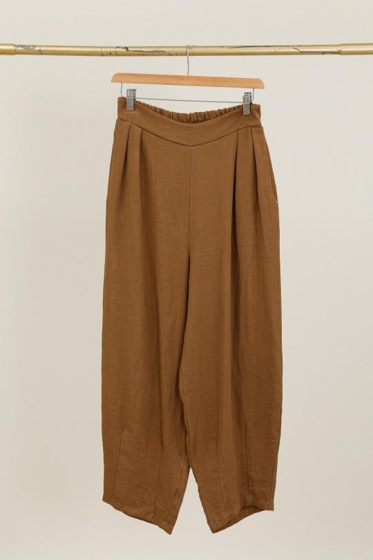 Pantaloni Donna Beige CHANA MOD PT323 Efashion Paris