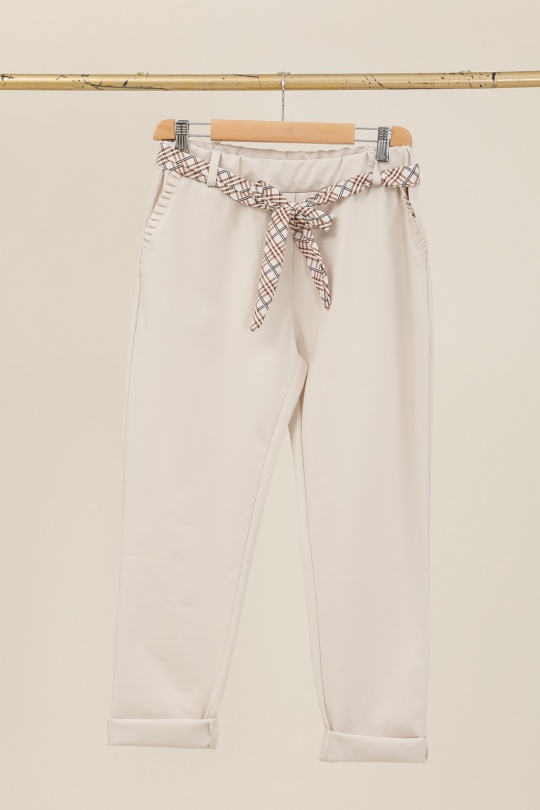 Pantaloni Donna Sky blue CHANA MOD PT335 Efashion Paris