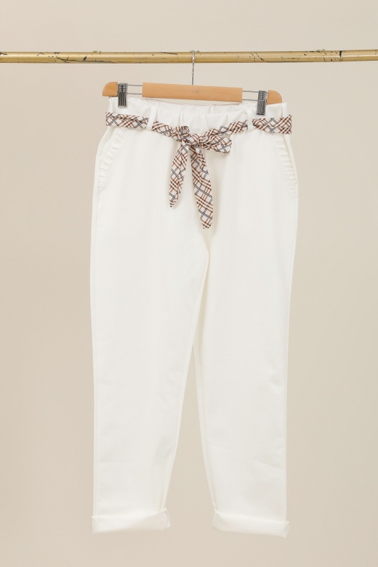 Pantaloni Donna Sky blue CHANA MOD PT335 Efashion Paris