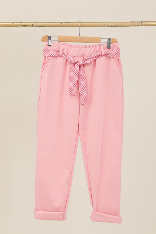 Pantaloni Donna Sky blue CHANA MOD PT335 Efashion Paris