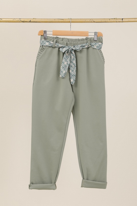 Pantaloni Donna Sky blue CHANA MOD PT335 Efashion Paris