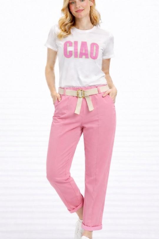 Pantaloni Donna Sky blue CHANA MOD PT334 Efashion Paris