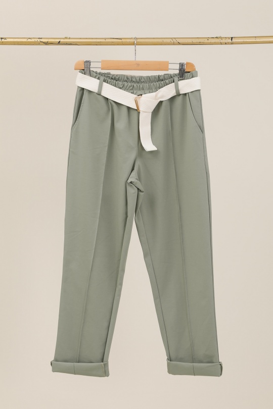 Pantaloni Donna Sky blue CHANA MOD PT334 Efashion Paris