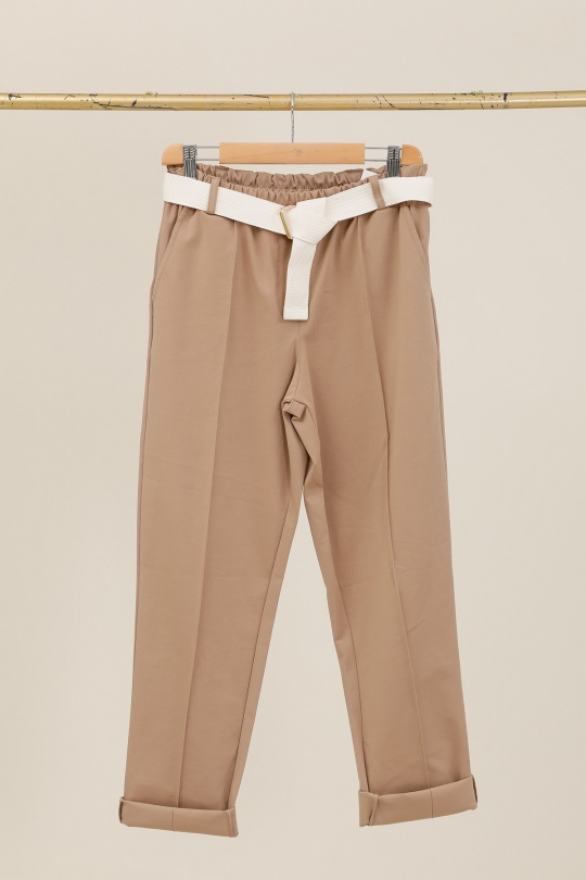 Pantaloni Donna Sky blue CHANA MOD PT334 Efashion Paris