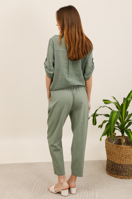 Pantaloni Donna Khaki CHANA MOD PT328 Efashion Paris
