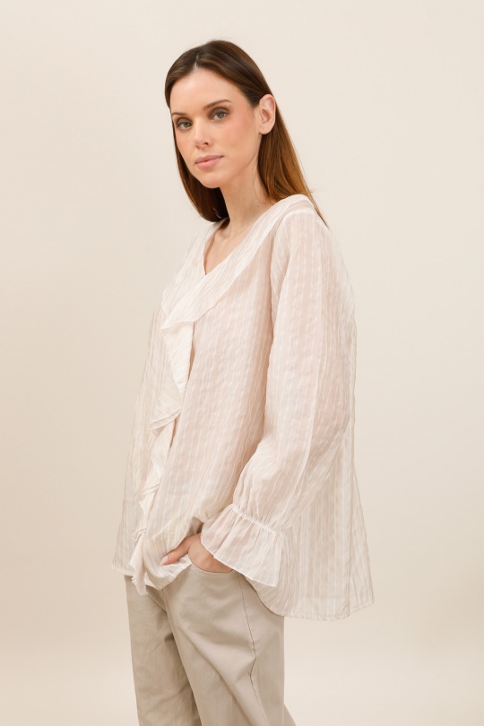 Camicette Donna Beige CHANA MOD CH263 Efashion Paris