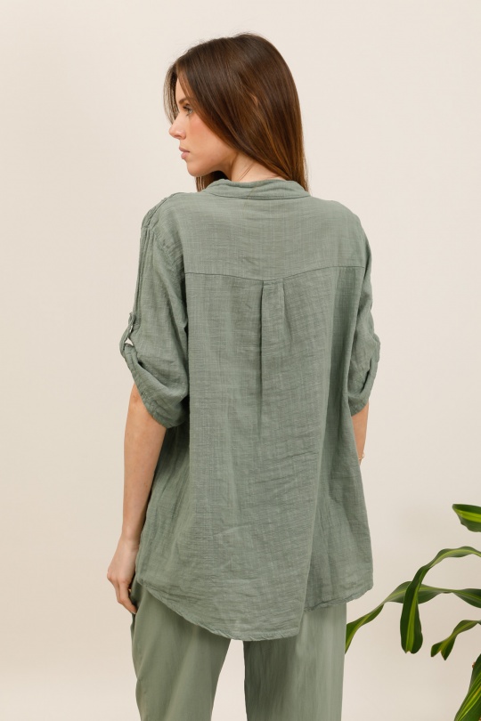 Tuniche Donna Khaki CHANA MOD CH361 Efashion Paris