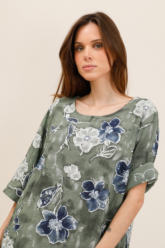 Abiti corti Donna Khaki CHANA MOD TU210 Efashion Paris