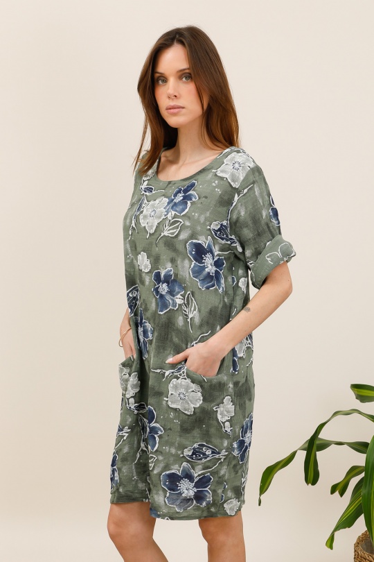 Abiti corti Donna Khaki CHANA MOD TU210 Efashion Paris