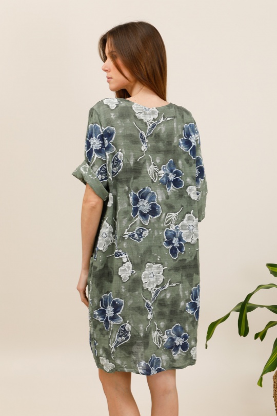 Abiti corti Donna Khaki CHANA MOD TU210 Efashion Paris