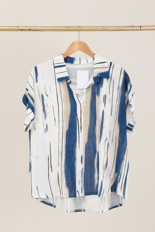 T-shirts Donna Sky blue CHANA MOD CH363 Efashion Paris