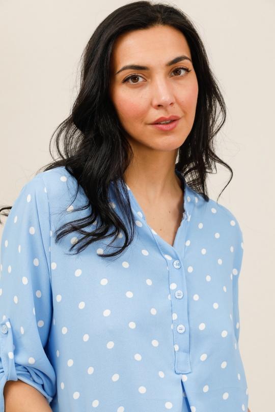 Tuniche Donna Sky blue CHANA MOD CH360 Efashion Paris