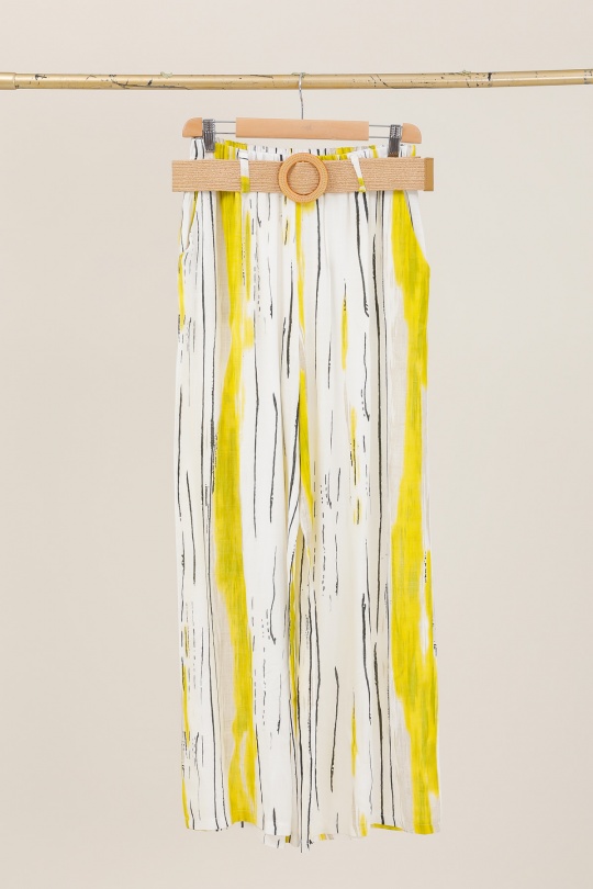 Pantaloni Donna Sky blue CHANA MOD PT352 Efashion Paris