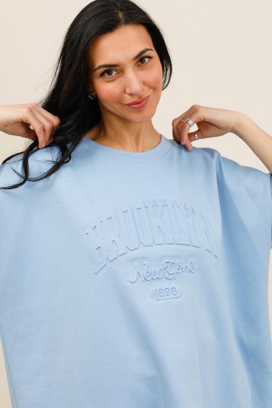 Felpa Donna Sky blue CHANA MOD SW26 Efashion Paris