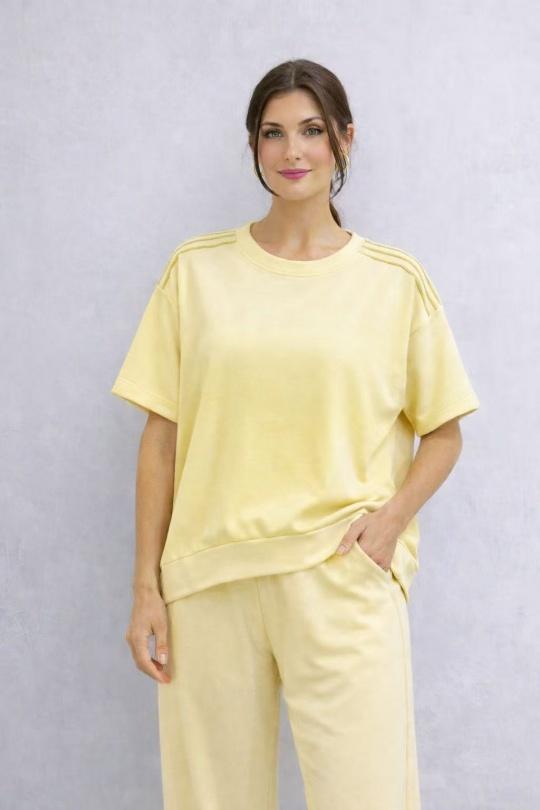 Felpa Donna Sky blue CHANA MOD SW27 Efashion Paris