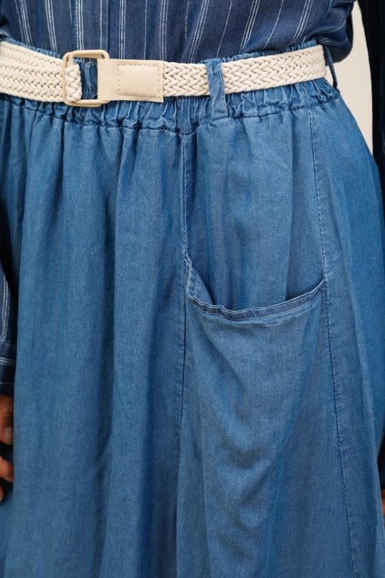 Gonne Donna Jean blue CHANA MOD J71 Efashion Paris