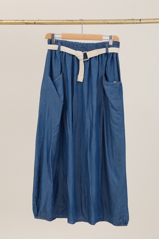 Gonne Donna Jean blue CHANA MOD J71 Efashion Paris