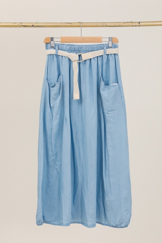 Gonne Donna Jean blue CHANA MOD J71 Efashion Paris