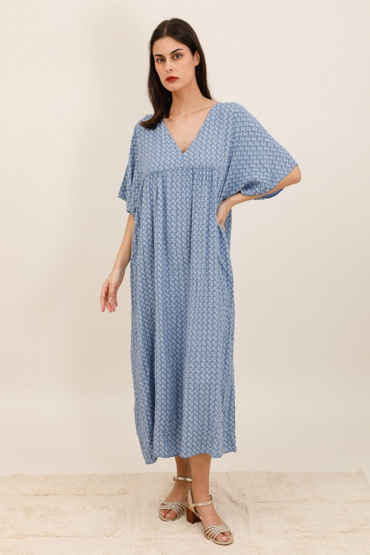 Robes longues Femme Bleu jean CHANA MOD R615 Efashion Paris