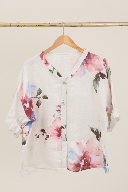 Chemises Femme Bleu ciel CHANA MOD V25 Efashion Paris