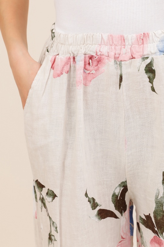 Pantaloni Donna Beige CHANA MOD PT353 Efashion Paris