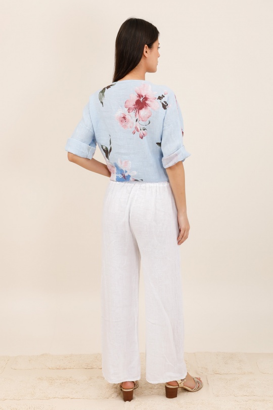 Pantaloni Donna White CHANA MOD PT355 Efashion Paris