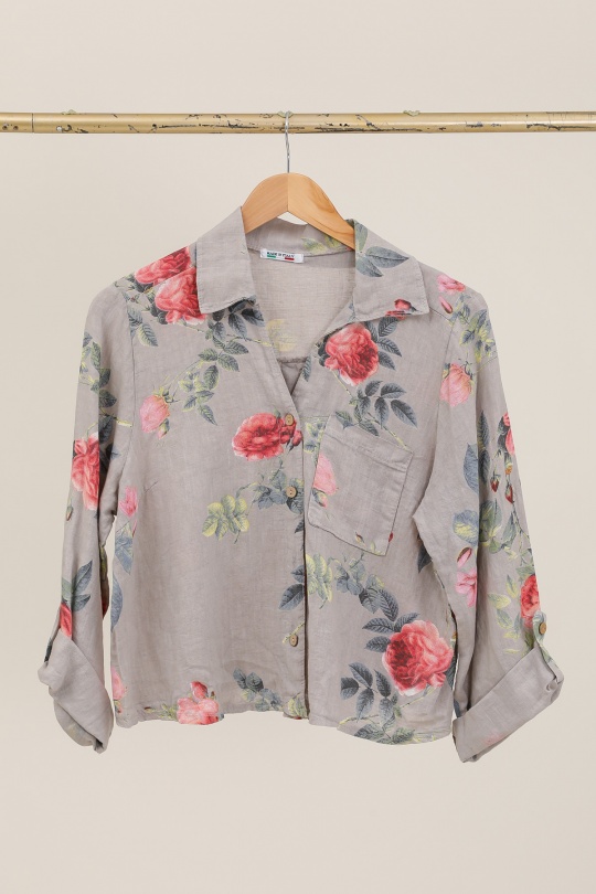 Camicie Donna Beige CHANA MOD CH364 Efashion Paris