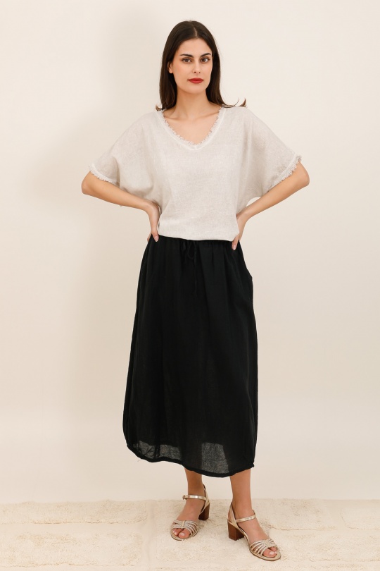 Gonne Donna Black CHANA MOD J73 Efashion Paris