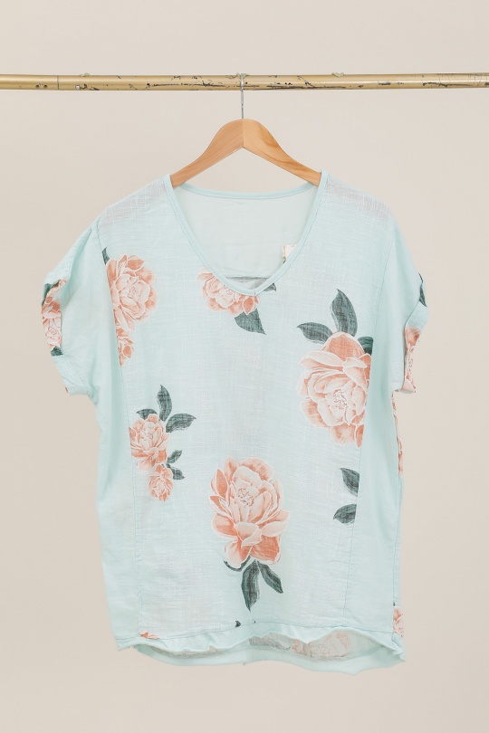 T-shirts Donna Beige CHANA MOD H370 Efashion Paris