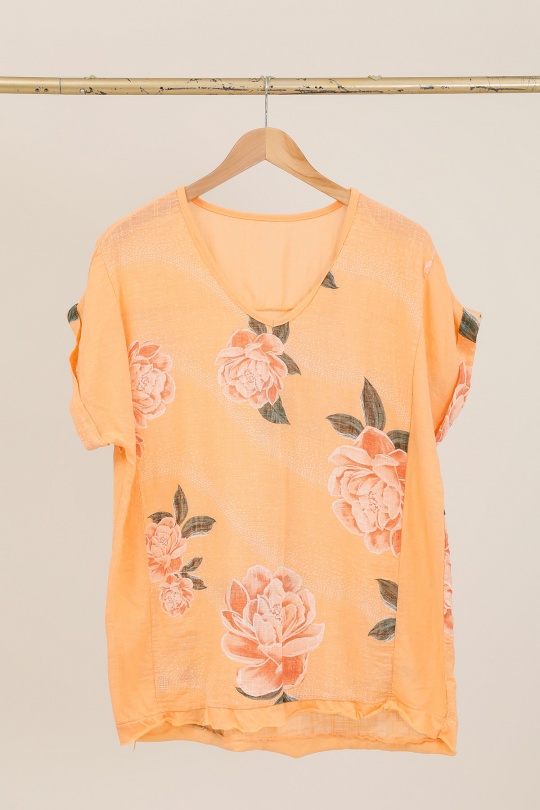 T-shirts Donna Beige CHANA MOD H370 Efashion Paris