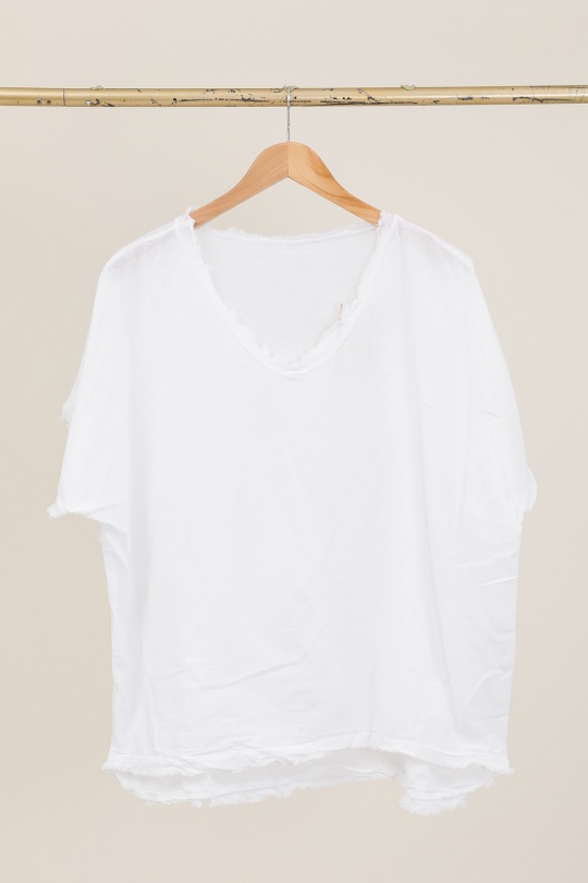 T-shirts Donna Beige CHANA MOD H319 Efashion Paris