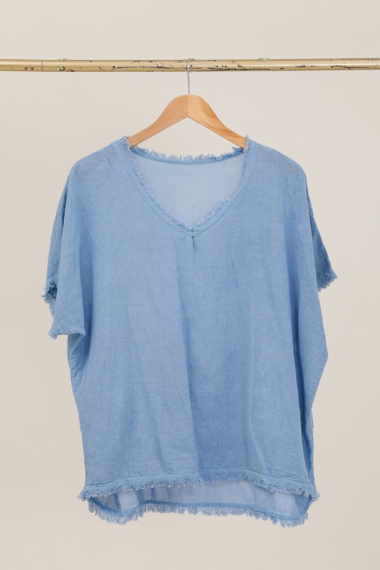 T-shirts Donna Beige CHANA MOD H319 Efashion Paris