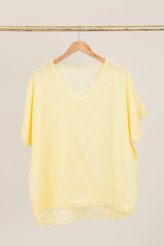 T-shirts Donna Beige CHANA MOD H319 Efashion Paris