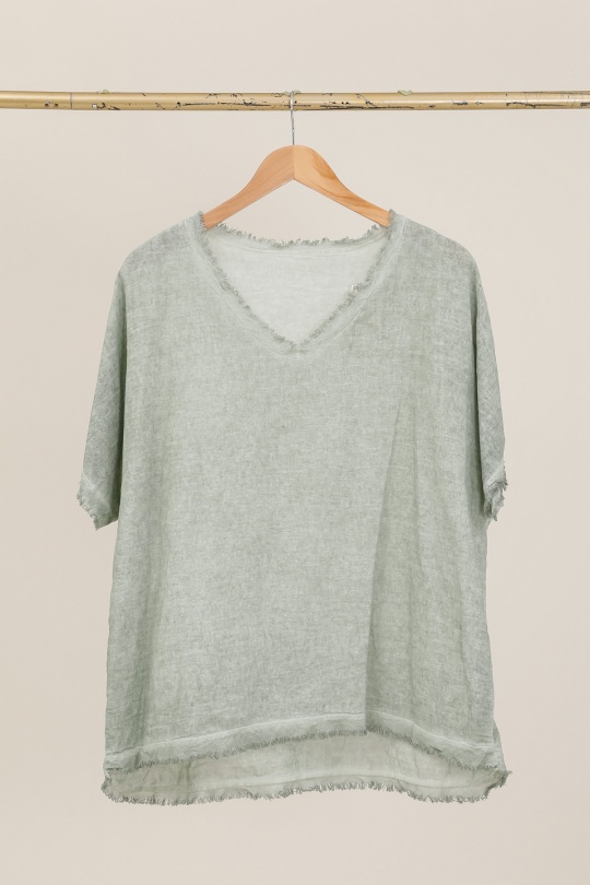 T-shirts Donna Beige CHANA MOD H319 Efashion Paris