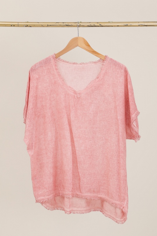 T-shirts Donna Beige CHANA MOD H319 Efashion Paris