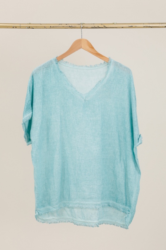 T-shirts Donna Beige CHANA MOD H319 Efashion Paris