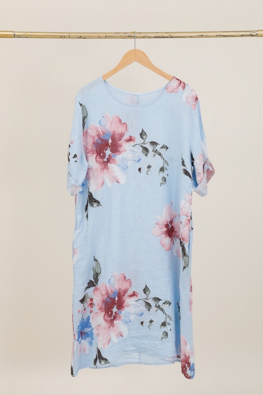 Abiti al polpaccio Donna Beige CHANA MOD R616 Efashion Paris