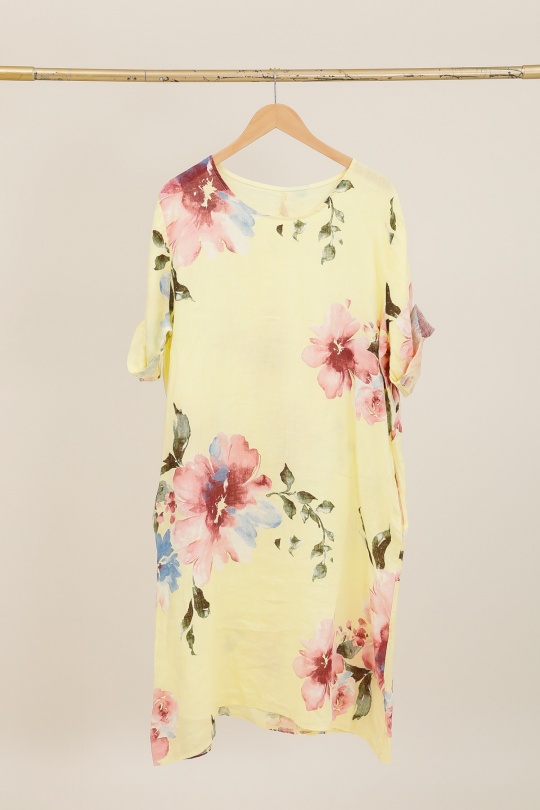 Abiti al polpaccio Donna Beige CHANA MOD R616 Efashion Paris