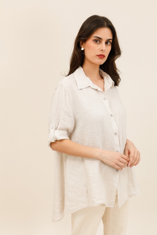Shirts Women Beige CHANA MOD CH366 Efashion Paris