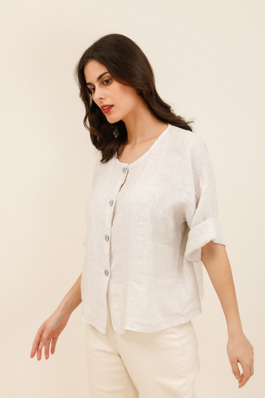 Shirts Women Beige CHANA MOD V27 Efashion Paris