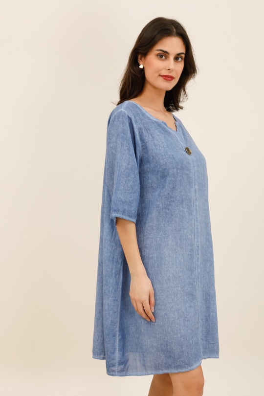 Short dresses Women Marine blue CHANA MOD TU350 Efashion Paris