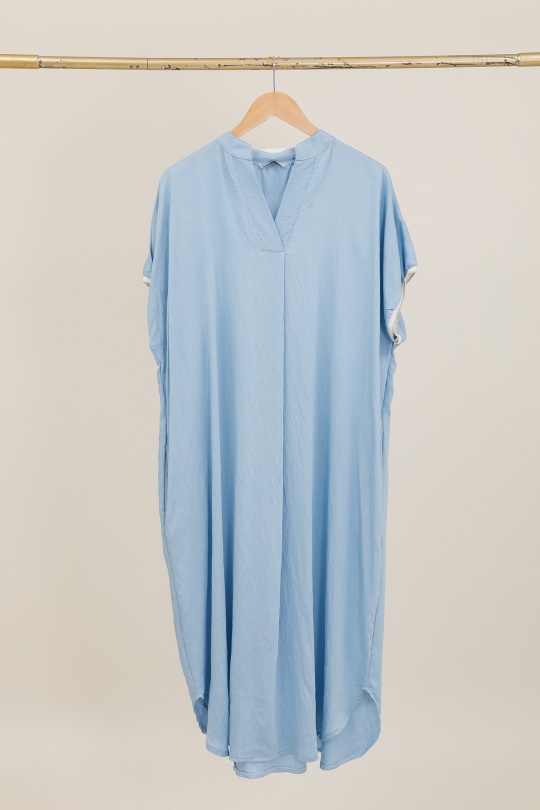 Robes longues Femme Bleu marine CHANA MOD R617 Efashion Paris